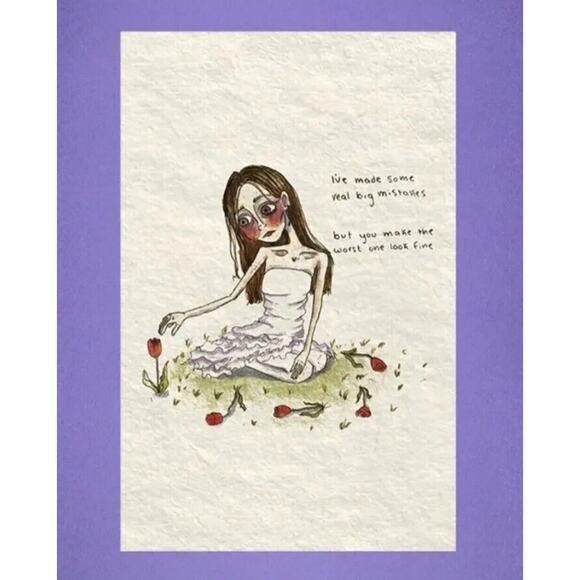 Olivia Rodrigo Guts Numbered 371/500 Vertical Ive Made Some Real Big Mistakes